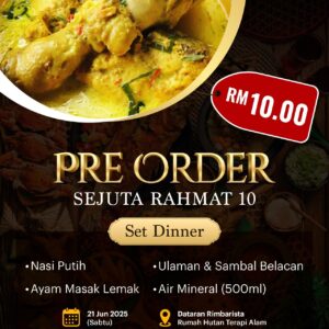 PRE-ORDER-01 : Set Dinner - Makan Malam (Sabtu - 21 JUN 2025)