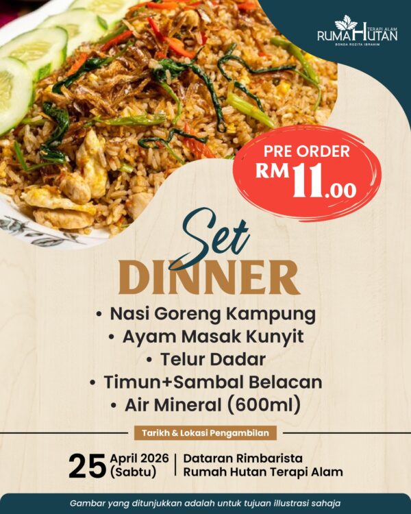 PRE-ORDER-01 : Set Dinner - Makan Malam (SABTU - 25 April 2026)