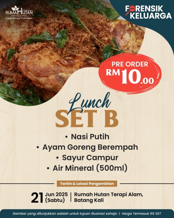 PRE-ORDER-FK03 : SET B LUNCH FK (Sabtu - 21 JUN 2025)